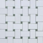 Large Basket Weave Thassos Ming Green